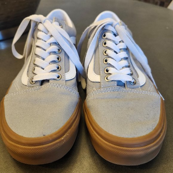 Vans Old Skool Canvas Sneaker - Size 8 - Light Grey - Picture 1 of 8